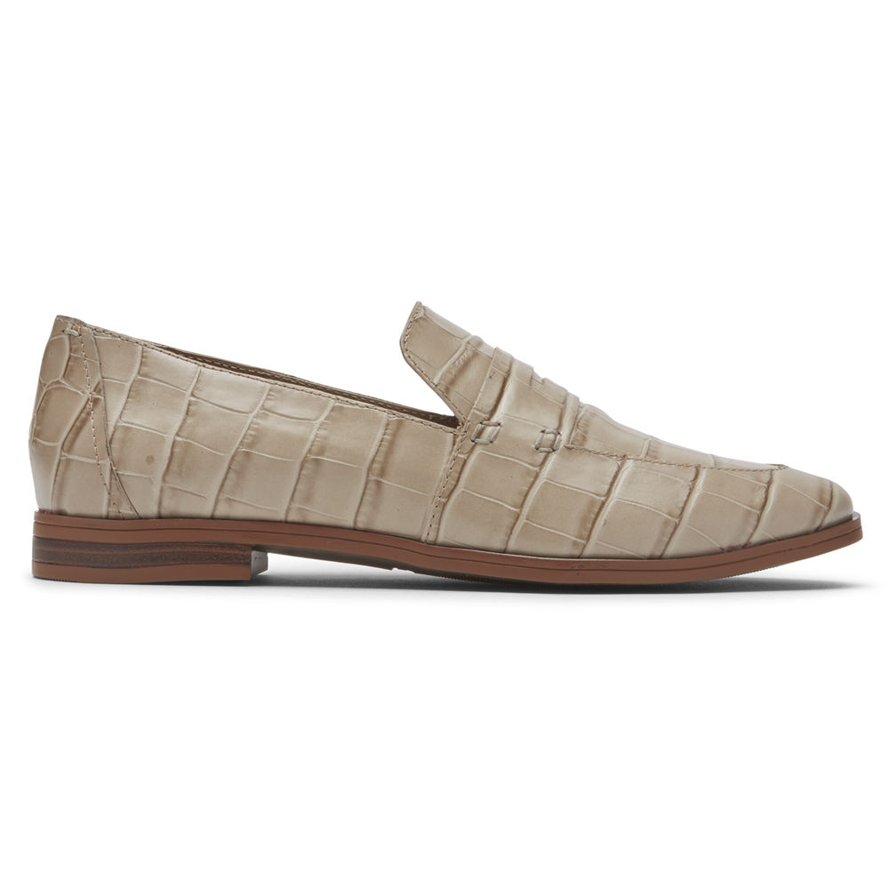 Mocasines Rockport Mujer Mexico - Perpetua Penny Beige - DCJGO7835